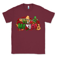 Burgundy viva mexico Classic Tee - Zillion Design Studio