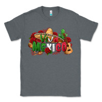 Charcoal Heather viva mexico Classic Tee - Zillion Design Studio