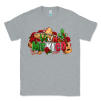 Heather Grey viva mexico Classic Tee - Zillion Design Studio