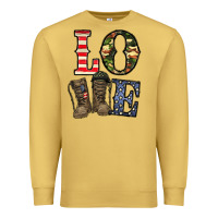 Antique Gold loce army Premium Sweatshirt - CowhideDigitalArt