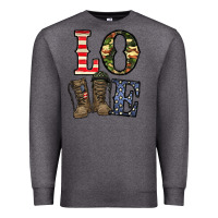 Charcoal Heather loce army Premium Sweatshirt - CowhideDigitalArt