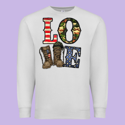 Loce Army Premium Sweatshirt Designed By Cowhidedigitalart
