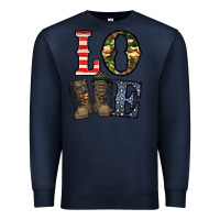 Navy loce army Premium Sweatshirt - CowhideDigitalArt