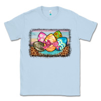 Dusty Blue easter egg background Classic Tee - BarkalooDesign