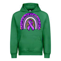 Emerald awerenes ribbon  rainbow Urban Hoodie - MaliasSmallBusiness