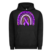 Pigment Black awerenes ribbon  rainbow Urban Hoodie - MaliasSmallBusiness