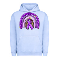 Pigment Grape Ice awerenes ribbon  rainbow Urban Hoodie - MaliasSmallBusiness