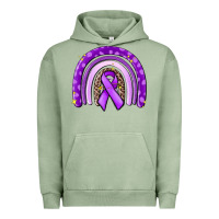 Pigment Oil Green awerenes ribbon  rainbow Urban Hoodie - MaliasSmallBusiness