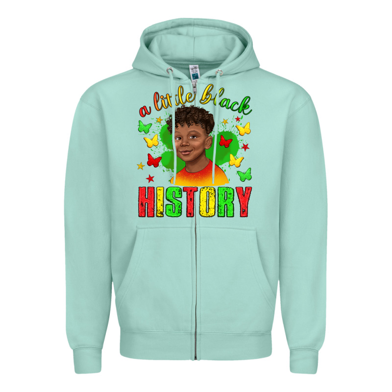 A Little Black History With Boy Juneteenth Zipper Hoodie by texasbilliewilder | Teevron
