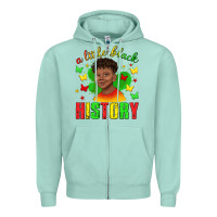 Seafoam a little black history with boy juneteenth Zipper Hoodie - texasbilliewilder