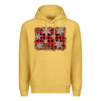 Antique Gold snowflake background Premium Hoodie - BarkalooDesign