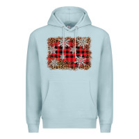 Blue Mist snowflake background Premium Hoodie - BarkalooDesign