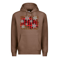 Chestnut snowflake background Premium Hoodie - BarkalooDesign