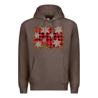 Coffee snowflake background Premium Hoodie - BarkalooDesign
