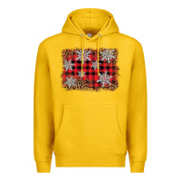 Lemon snowflake background Premium Hoodie - BarkalooDesign