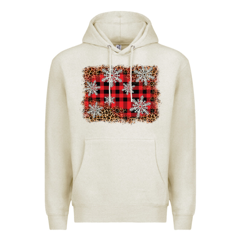 Snowflake Background Premium Hoodie by BarkalooDesign | Teevron