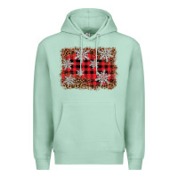 Seafoam snowflake background Premium Hoodie - BarkalooDesign