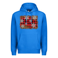 True Royal snowflake background Premium Hoodie - BarkalooDesign