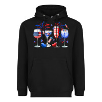 Black 4th of July wine glasses Heavyweight Hoodie - Neo Western