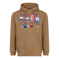 Toasted Coconut 4th of July wine glasses Heavyweight Hoodie - Neo Western