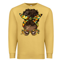 Antique Gold afro bun Premium Sweatshirt - HRA Design Shop
