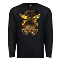 Black afro bun Premium Sweatshirt - HRA Design Shop