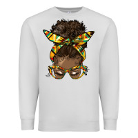 Dove Grey afro bun Premium Sweatshirt - HRA Design Shop