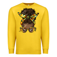 Lemon afro bun Premium Sweatshirt - HRA Design Shop