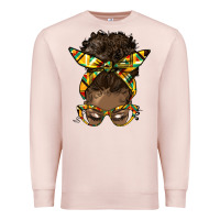 Pale Pink afro bun Premium Sweatshirt - HRA Design Shop