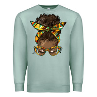 Seafoam afro bun Premium Sweatshirt - HRA Design Shop