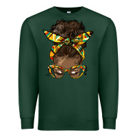 Sports Green afro bun Premium Sweatshirt - HRA Design Shop