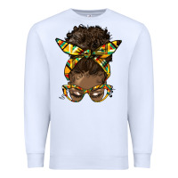 White afro bun Premium Sweatshirt - HRA Design Shop