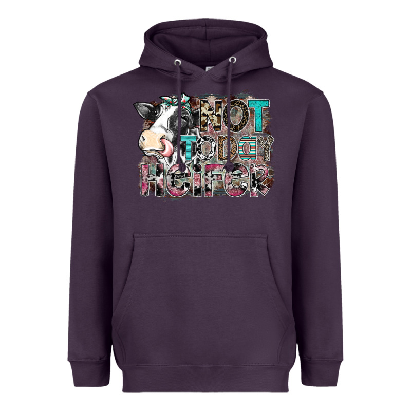 Not Today Heifer Heavyweight Hoodie by SublimationCraftShop | Teevron