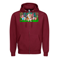 Burgundy Spring Easter Bunny Zipper Hoodie - RanaPortraitStore