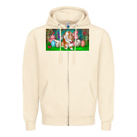 Sandshell Spring Easter Bunny Zipper Hoodie - RanaPortraitStore