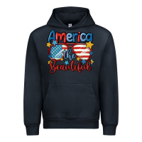 Navy america the beautiful Urban Hoodie - MaliasSmallBusiness
