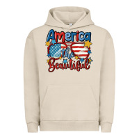 Pigment French Oak america the beautiful Urban Hoodie - MaliasSmallBusiness