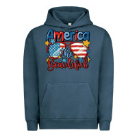 Pigment Midnight Navy america the beautiful Urban Hoodie - MaliasSmallBusiness