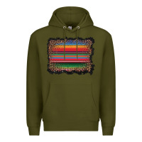Army Green serape background Premium Hoodie - BarkalooDesign