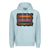 Blue Mist serape background Premium Hoodie - BarkalooDesign