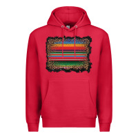 Cardinal serape background Premium Hoodie - BarkalooDesign