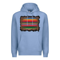 Colony Blue serape background Premium Hoodie - BarkalooDesign