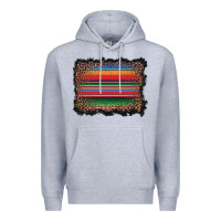 Heather Grey serape background Premium Hoodie - BarkalooDesign
