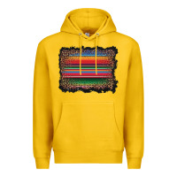 Lemon serape background Premium Hoodie - BarkalooDesign