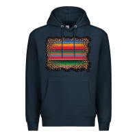 Navy serape background Premium Hoodie - BarkalooDesign