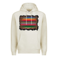 Oatmeal Heather serape background Premium Hoodie - BarkalooDesign