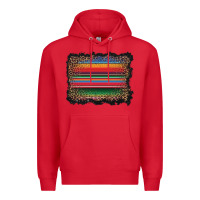 Red serape background Premium Hoodie - BarkalooDesign