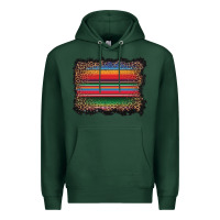 Sports Green serape background Premium Hoodie - BarkalooDesign