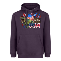 Plum Rawrrr in the USA 4th of july Heavyweight Hoodie - CowGirlArtShop