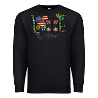 Black love my veteran Premium Sweatshirt - CowhideDigitalArt